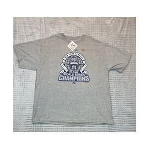NWT 2009 New York Yankees World Series Champions Majestic Tee 2XL XXL Adult